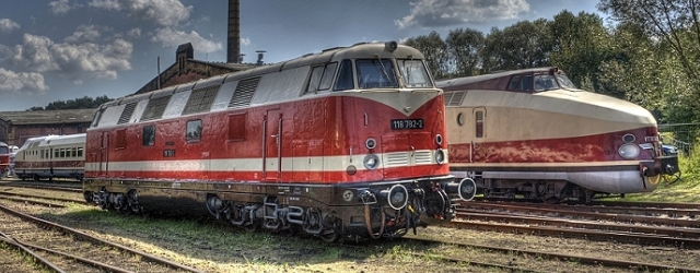 Chemnitzer Eisenbahnmuseum HDR Foto aus drei Aufnahmen